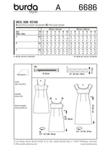 Patron N°6686 Burda : Robe à bretelles