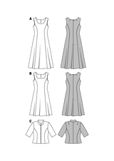Patron N°6687 Burda : Robe féminine