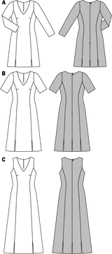 Patron n°6894 : Robe col en V