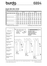 Patron n°6894 : Robe col en V