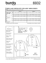 Patron n°6932 : Manteau et Veste pour Homme