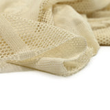 Dentelle résille polyester Emily beige clair