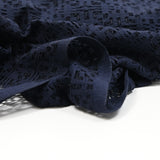 Dentelle polycoton Mariela bleu marine