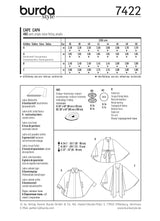 Patron n°7422 : Cape