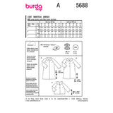 Patron Burda n°5688 : Manteau