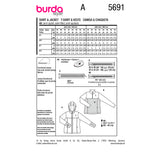 Patron Burda n°5691 : Veste & T-shirt