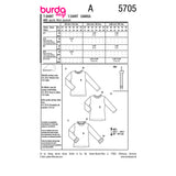 Patron Burda n°5705 : T-shirt