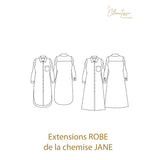 Patrón de alta costura Jane Vestido duro