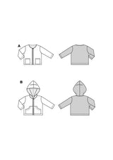Patron Burda kids n°9188 : Veste