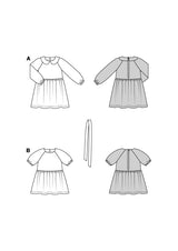 Patron Burda kids n°9189 : Robe