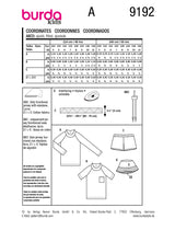 Patron Burda kids n°9192 : Maillot de bain