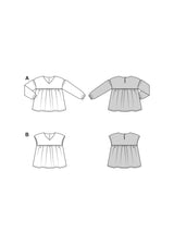 Patron Burda kids n°9195 : Blouse