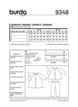 Patron Burda n°9348: Blouse et pantalon bébé