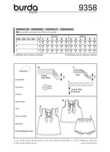 Patron Burda n°9358: Robe fluide et culotte