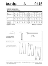 Patron n°9415 : Leggings enfants