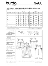 Patron n°9460 : Robe et Combinaison