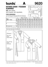 Patron n°9620 : Peignoir enfants
