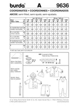 Patron n°9636 : Chandail, Pantalon, Grenouillère