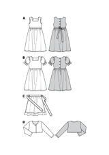 Patron n°9702 : Robe et Veste petite fille