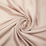 Satin polyester uni Inès beige rosé