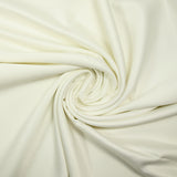 Satin polyester uni Inès blanc cassé