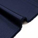 Satin polyester uni Inès bleu marine