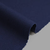 Piqué de laine mélangée bleu marine