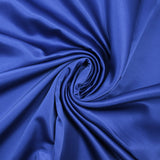 Satin polyester uni Inès bleu roi