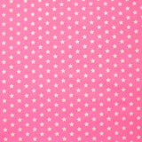 Coton imprimé étoile 1cm rose