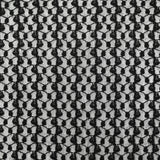 Dentelle polyester résille fantaisie lurex noire