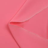 Candy pink silk and acetate crepe de chine