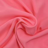Candy pink silk and acetate crepe de chine