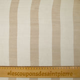 Mousseline crinkle 100% soie bande satin blanc cassé