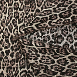 Coton imprimé écriture sauvage léopard