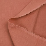 Double gaze de coton terracotta