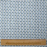 Coton élasthanne lever du soleil en pois fond blanc