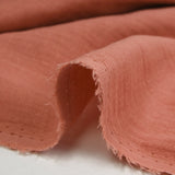 Double gaze de coton terracotta
