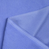 Lavender blue ribbed polyester velvet