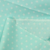 Coton imprimé étoile 1cm aqua
