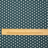 Coton imprimé étoile 1cm gris anthracite