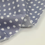 Coton imprimé pois 6mm gris