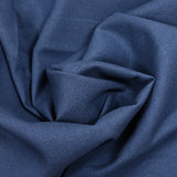 Lin viscose plain blue barbeau