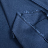 Lin viscose plain blue barbeau