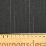 Tissu tailleur 100% laine Super 140's rayé fond anthracite
