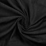 Chambray de polycoton noir