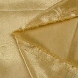Dark gold polyester satin crepe