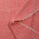 Chambray rayure Lurex Manon fond corail