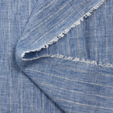 Chambray stripe Lurex Manon blue background