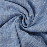 Chambray stripe Lurex Manon blue background