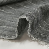 Chambray rayure Lurex Manon fond anthracite